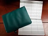 5 Debit ATM Mini Checkbook Registers with Holder -- Forest Green