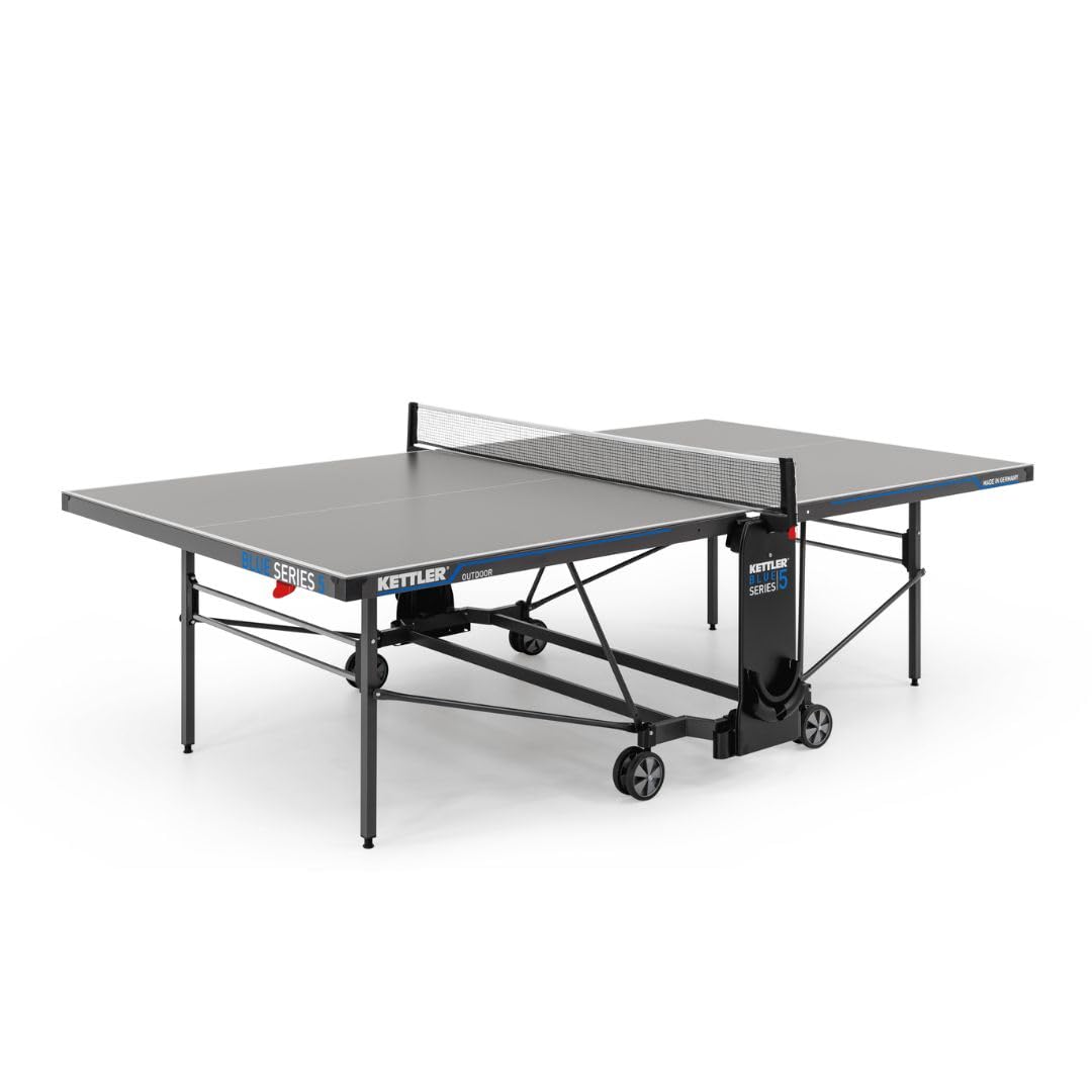 Kettler K5 Professional Outdoor Table Tennis Table, Tournament Quality, 5 mm Melamine Resin Board with Scratch Resistant Top Layer, Foldable – Made in Germany