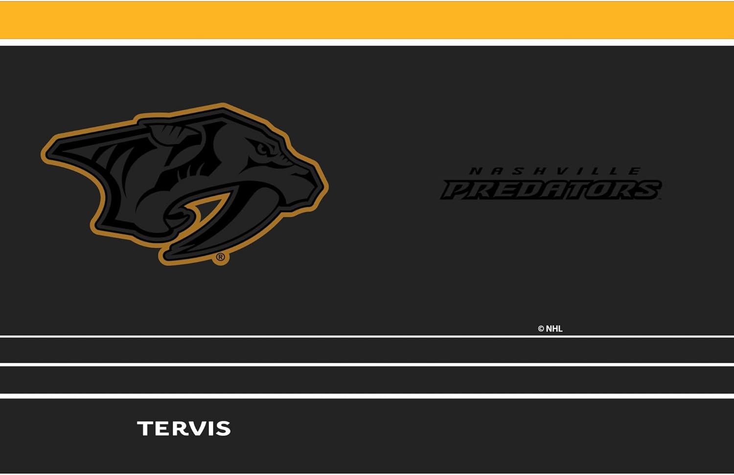 Tervis Traveler NHL Nashville Predators - Night Game Triple Walled Insulated Tumbler Travel Cup Keeps Drinks Cold & Hot, 30oz with Straw Lid, Stainless Steel - Image 2