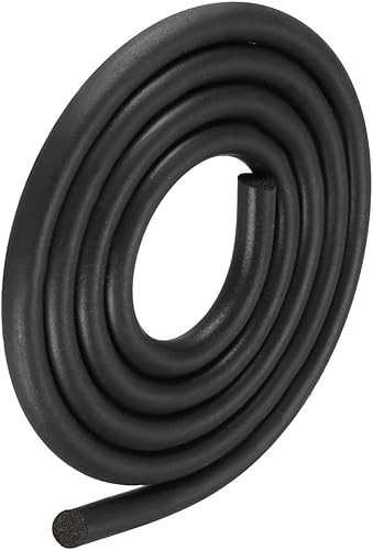 METALLIXITY Tira de sellado de goma de espuma (0.551 in de diámetro x 4.9 ft de largo), 1 unidad, tira redonda de goma EPDM para reparación de
