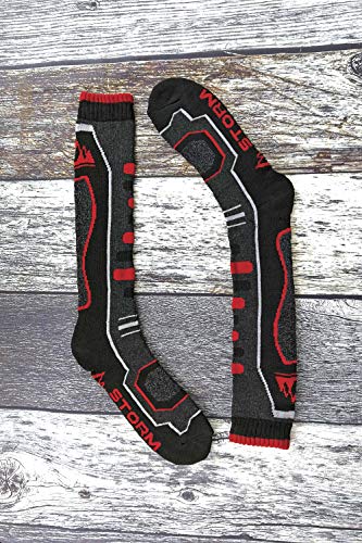 2 paren Heren Knie Hoge Gevoerde prestaties Ski Sokken met ondersteuning van de voetboog - Afbeelding 4