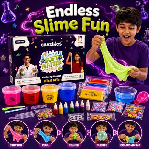 Image of Slime & Clay Sensory Play Kit for Kids, Age 3-12
