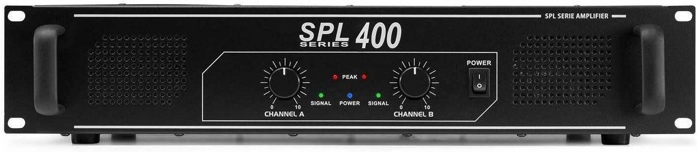 Skytec SPL400 PA Amplifier 2x200W for HiFi Sound