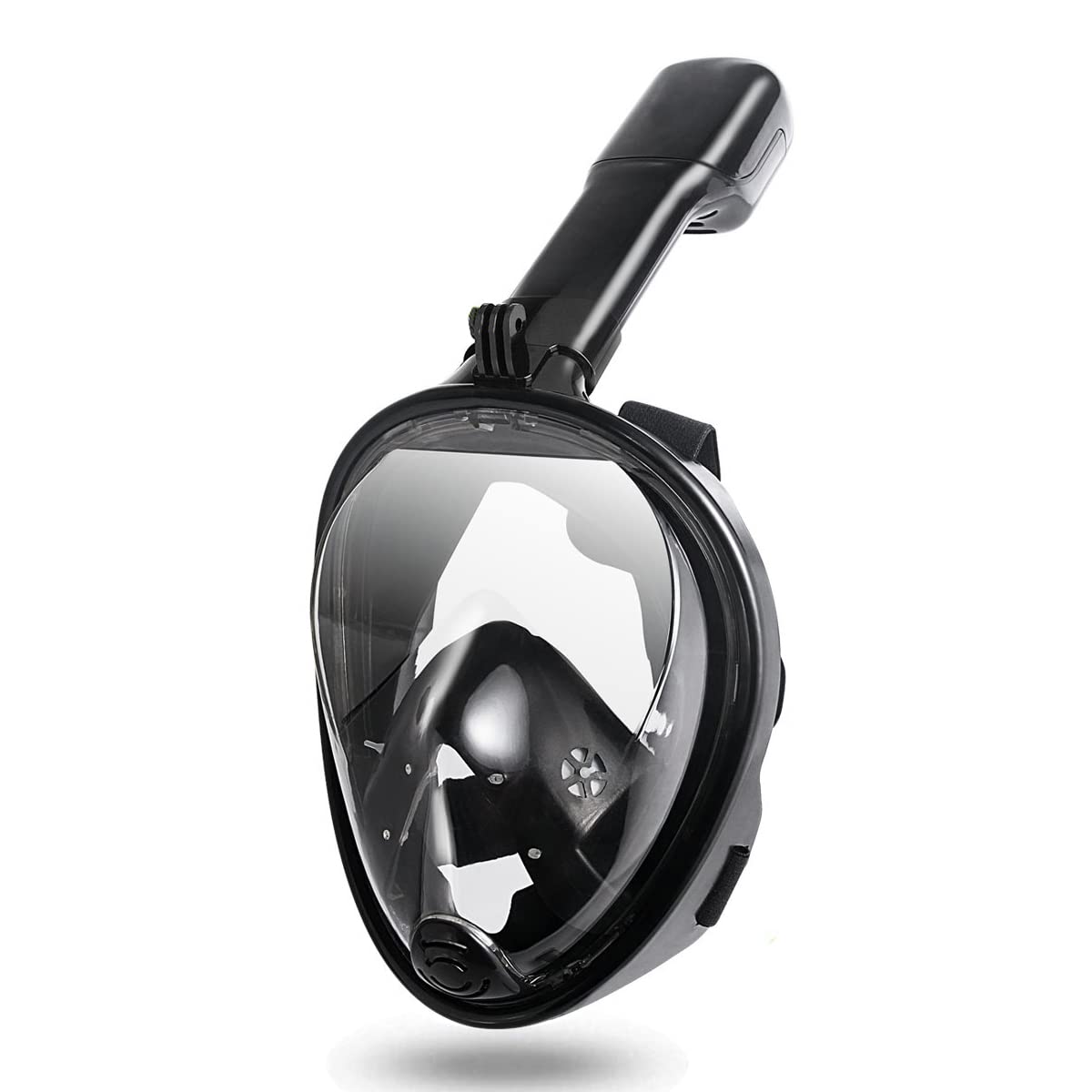 Snorkel Mask,180°View Full Face Diving Mask With Advanced breathing system and anti-fog and anti-leakage technology,The Foldable Snorkel Mask has Detachable Camera Mount,Adults/Children