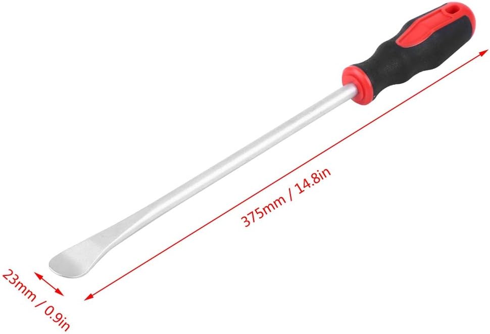 Luocute Tire Spoon Tool, Heavy Duty Steel Tire Lever with Non Slip Handle and Rim Protector, for Motorcycles and Cars