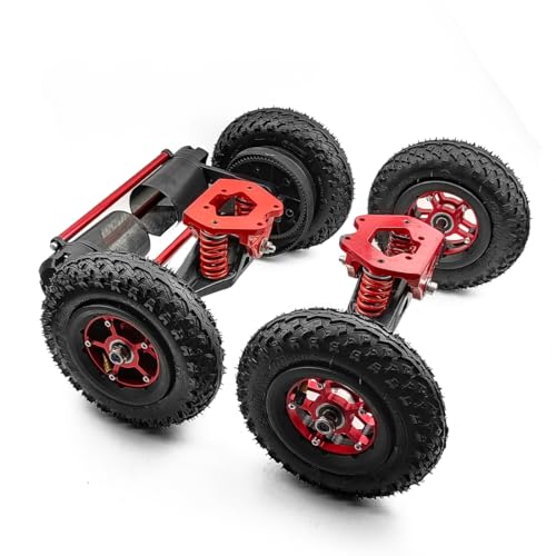 Red LKW Skateboard Longboards Riemenantrieb Dual Motor Kit, DIY, 36V, 2800W (no controller)