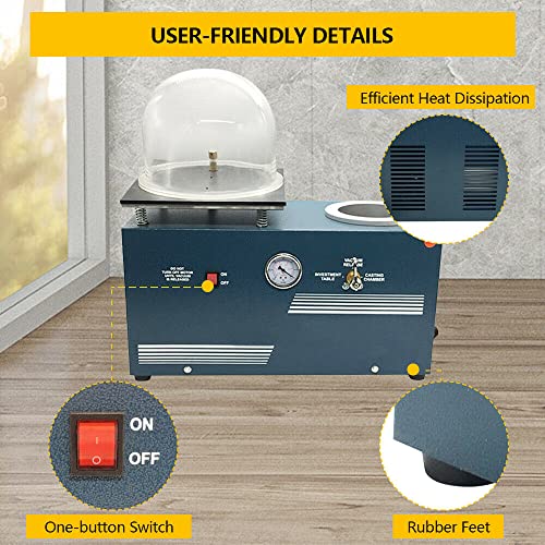 Bjtdllx BI-MLCY-2919-US-WXF 2L Vacuum Investing Casting Machine 1/2 Hp thumb #4