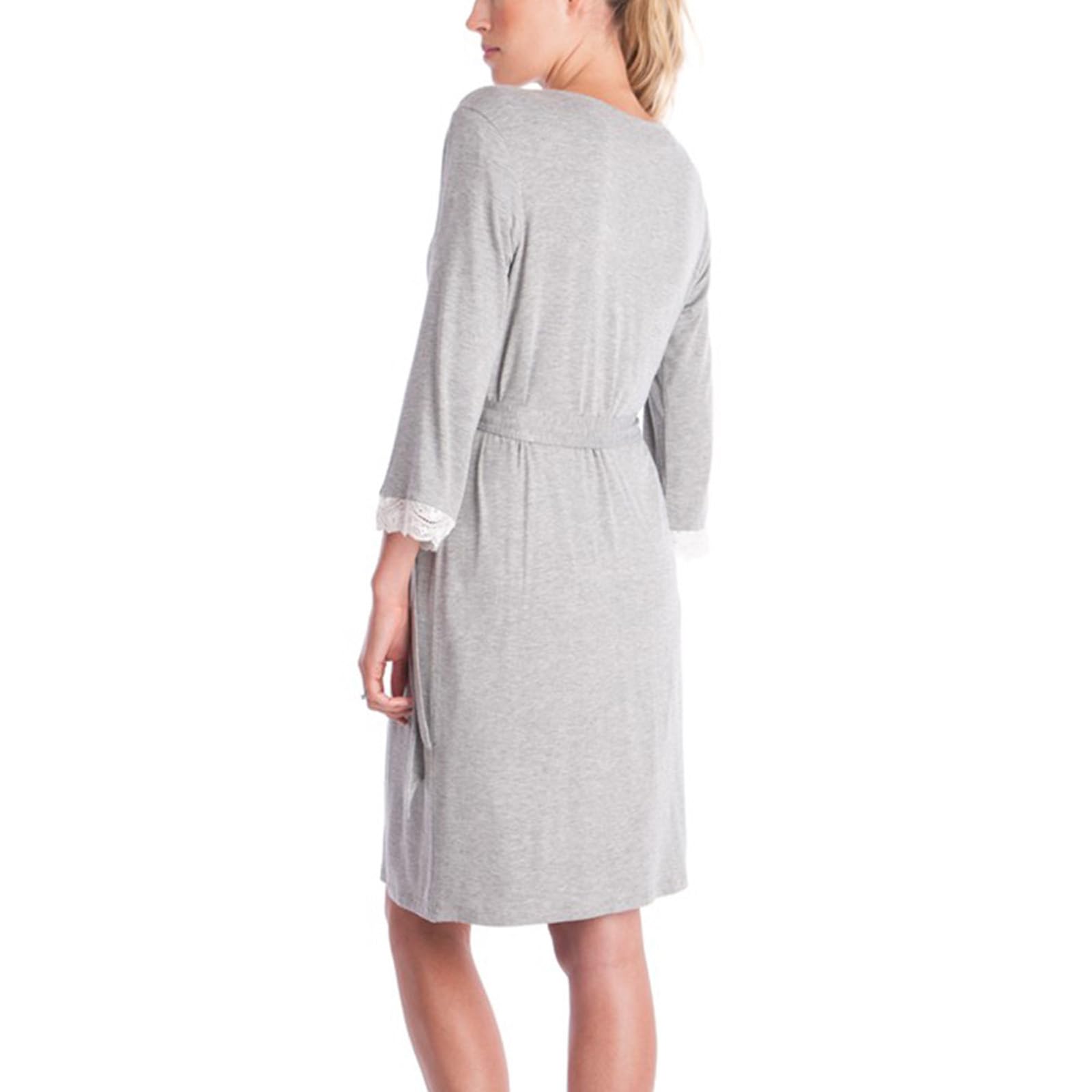 XAGMODSHN Bata de maternidad de algodón transpirable, ropa de embarazo, camisón de lactancia, ropa de dormir para mujeres embarazadas, ropa de dormir de algodón, bata de maternidad, camisón de