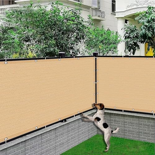 Vent protection UV résistant ventilé cache balcon 1.7 x 7 m jaune sable durable - 8