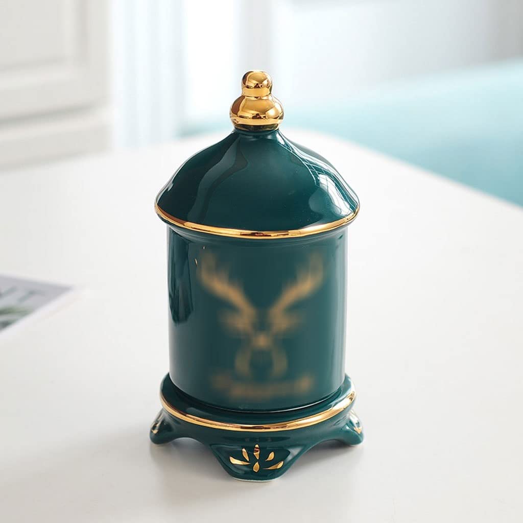 Wdwdw Light Toothpicks Dispenser Toothpick Box Holder Household Personality Creative Luxury Dining Table Ceramic Bucket
