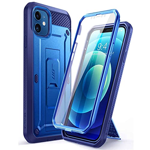 SUPCASE Unicorn Beetle Pro Series Case for iPhone 12 Mini (2020 Release) 5.4 Inch, Built-in Screen Protector Full-Body Rugged Holster Case (Black)