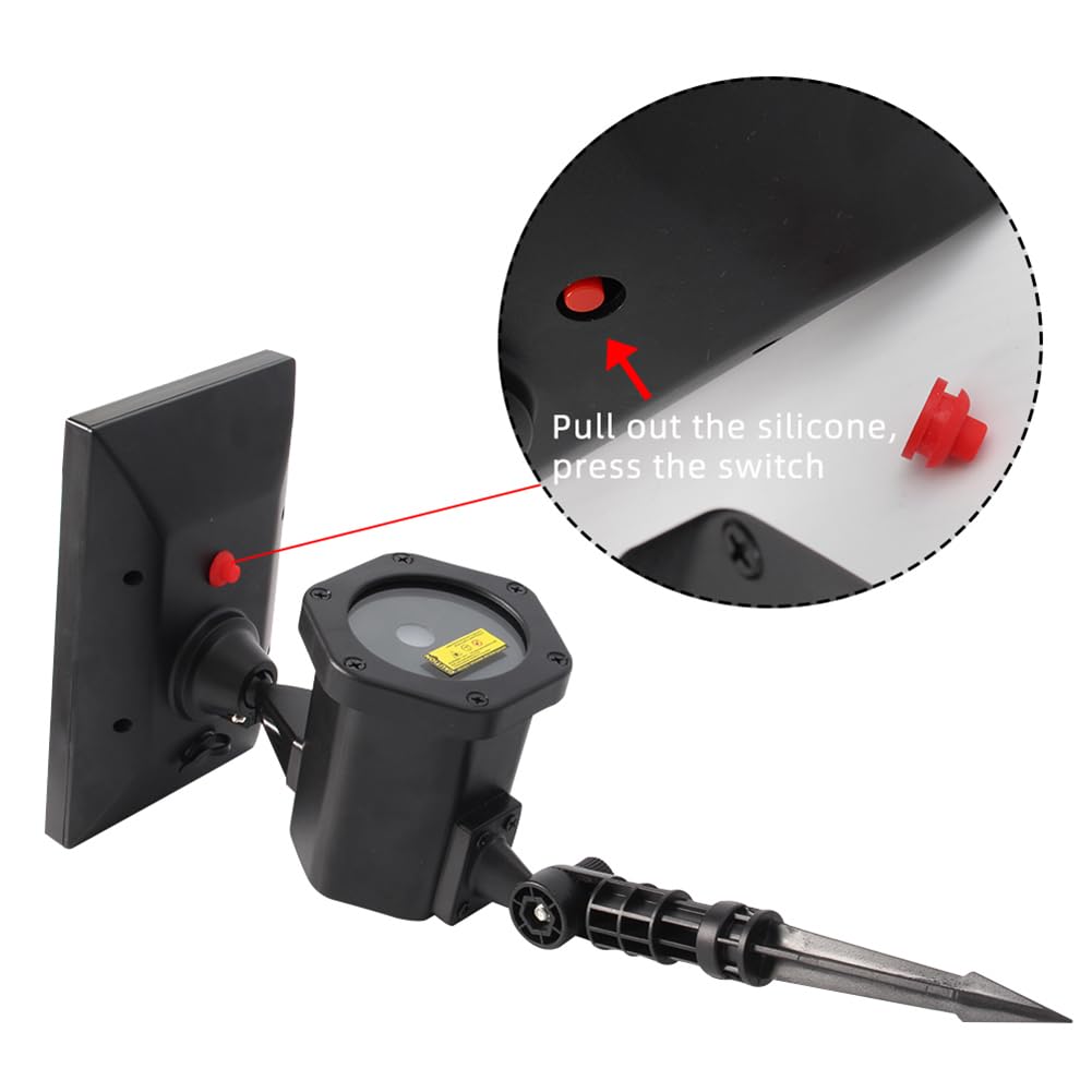 Luci solari da giardino, Proiettore stellato natalizio, Proiettore a LED, Luci da palcoscenico natalizie impermeabili Lampada da giardino per esterni per festival, feste, Halloween, Natale in casa