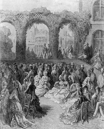 Pintura póster de alta calidad Holland House de Gustave Doré, lienzo decorativo de 60x90cm