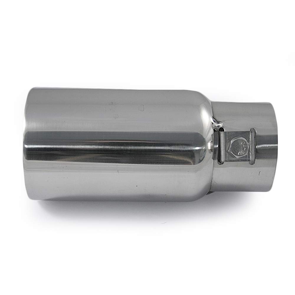 0115 Universel Embout D'echappement Acier Inoxydable jusqu'a 44mm Chrome