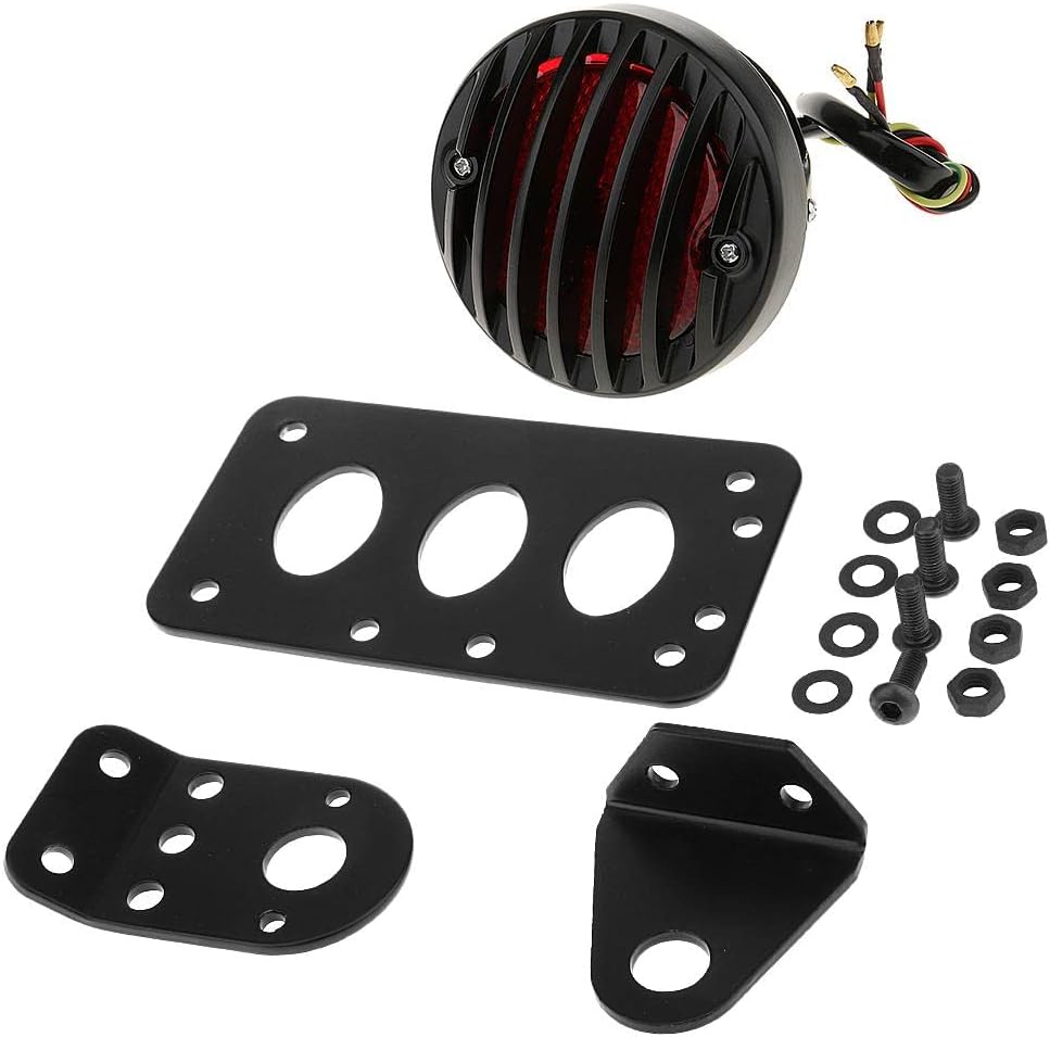 Number License Plate Side Mount Bracket with Rear Tail Brake Light for Universal Motorcycle|Motors|Parts & Accessories|Motorcycle Parts|Lighting & Indicators|Rear & Brake Light Assemblies