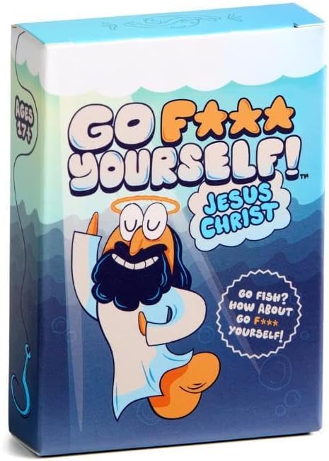 Go F Yourself Jesus Christ! Grown Up Go Fish Card Game Funny Gag Gift