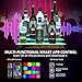 Lighted Liquor Bottle Display Shelf, 3 Tiers 16 Inches LED Bar Shelves with RF & App Control, Illuminated Bar shelf 7 Colors Music Sync & 1-4H Timing, Liqour shelf for Home Bar Commercial Party