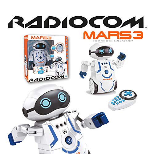 ODS- Radiocom 40952 - Robot Mars 3 teledirigido, Color Blanco