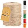 Vanhench 3600Feet Natural Jute Twine String, Bulk Hemp Jute Rope Cord Twine for Crafts Gardening, Gift Wrapping, Arts & Crafts, Wedding Décor, Packing Material Burlap Ribbon