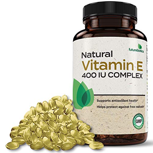 Futurebiotics Natural Vitamin E Complex Supplement 400 I.U. (80% D-Alpha Tocopherol), Natural Antioxidant, 250 Softgels