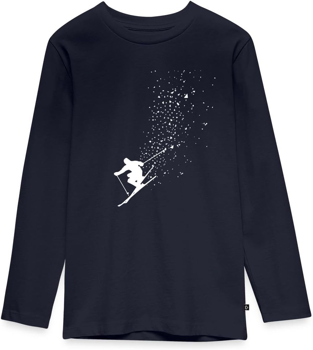 Spreadshirt Ski Freestyle Skiing Kids' Premium Long Sleeve T-Shirt