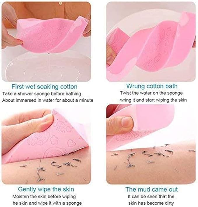1 piece Ultra Soft Exfoliating Sponge Shower Brush Gentle Exfoliation Improve Skin's Health and Beauty Wet or Dry Brushing Back Scrubber for Shower, Multi color 2026 - view 1