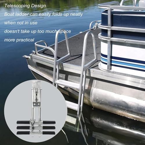Échelle de yacht télescopique en inox contre les remontées difficiles - 6