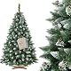 Künstlicher Weihnachtsbaum Fairytrees 180 cm Kiefer mit Holzständer