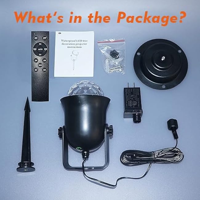 Hekation Outdoor Projector Lights Waterproof With Remote and Timing