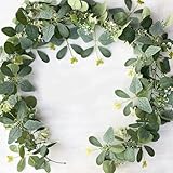 Gettimore Simuliertes Rattan, 180 cm, für Heimdekoration, PE-Blätterranke für Wohnzimmer, Schlafzimmer, mit dreieckiger Halterung, Wandregale, Stativ-Trennwand, rechtwinklig, fest