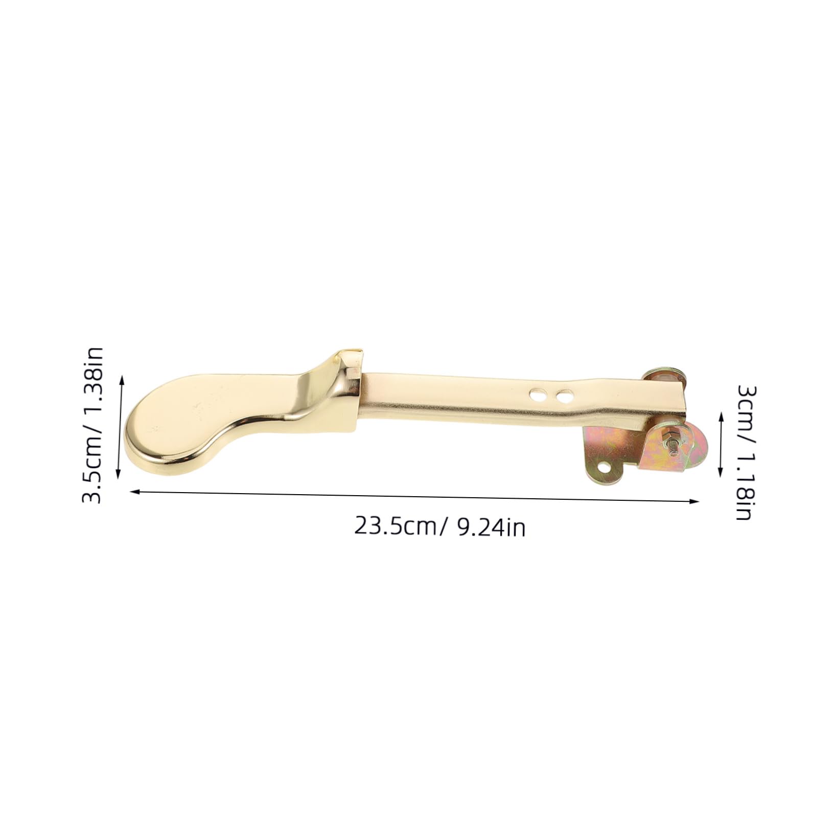 Pedal de Sustain para Piano Vertical Dorado de Metal, 3 Piezas | Diseño de Doble Orificio, Acabado Elegante, Repuesto para Pianos Verticales, Uso Profesional