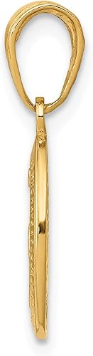 Miniatura 2 de FindingKing Colgante de oro amarillo de 14 quilates con dije de medalla milagrosa, Oro amarillo