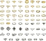 💕 GÜNSTIGES BOHEMIAN MIDI KNUCKLE RING SET 💕 Bei einer Bestellung erhalten Sie 71 Gold Midi Knuckle Rings. Wir haben Wellenringe, Strassringe, Drehringe, Kronenringe, Vintage-Ringe usw. Vintage-Look macht Sie stilvoller. Kaufen Sie es für sich selbst, um Mode hinzuzufügen, oder geben Sie es Ihrer Familie und Ihren Freunden. Diese Kombination ist Ihre Wahl wert. Dieser Midi-Knöchelring eignet sich sowohl für Frauen als auch für Teenager-Mädchen.