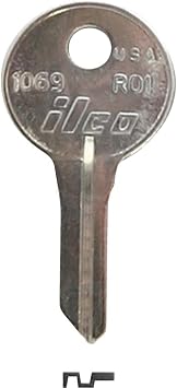 RO1-1069 Key Blank for Natl Cabinet Lock 5 Pin