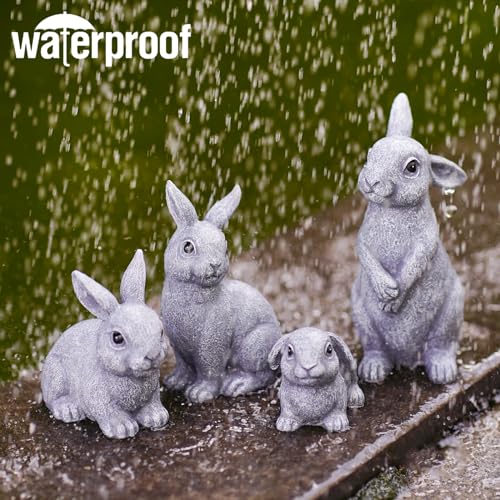 Statues de lapin pour rompre la monotonie de votre terrasse