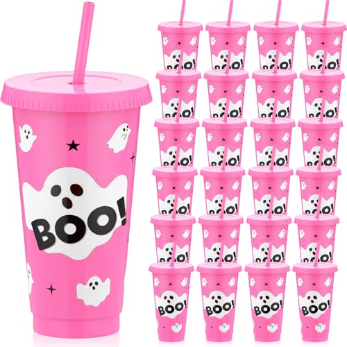 Skylety 12 Pcs 24oz Movie Night Cups Reusable Plastic Party