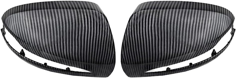 Left Right Side Door Mirror Covers Carbon Fiber, 2014-2020 Compatible with Mercedes-Benz C Class CLS Class E Class GLC Class S Class S Class, 1 Pair ABS Wing Mirror Housing Covers