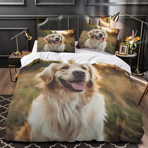 Parure de lit Golden Retriever hypoallergénique pour un sommeil sain sans irritations - 2