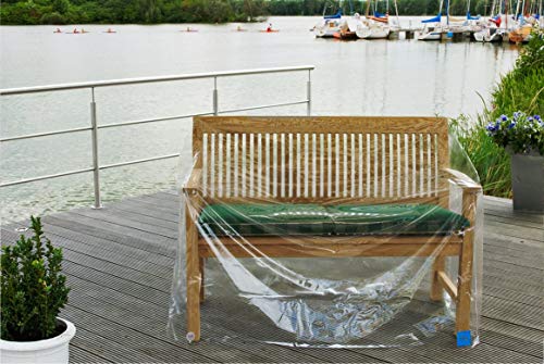 Casa Mina Klarsicht Abdeckhaube Schutzhülle für Sitzbänke 180x70x90/65cm Cover