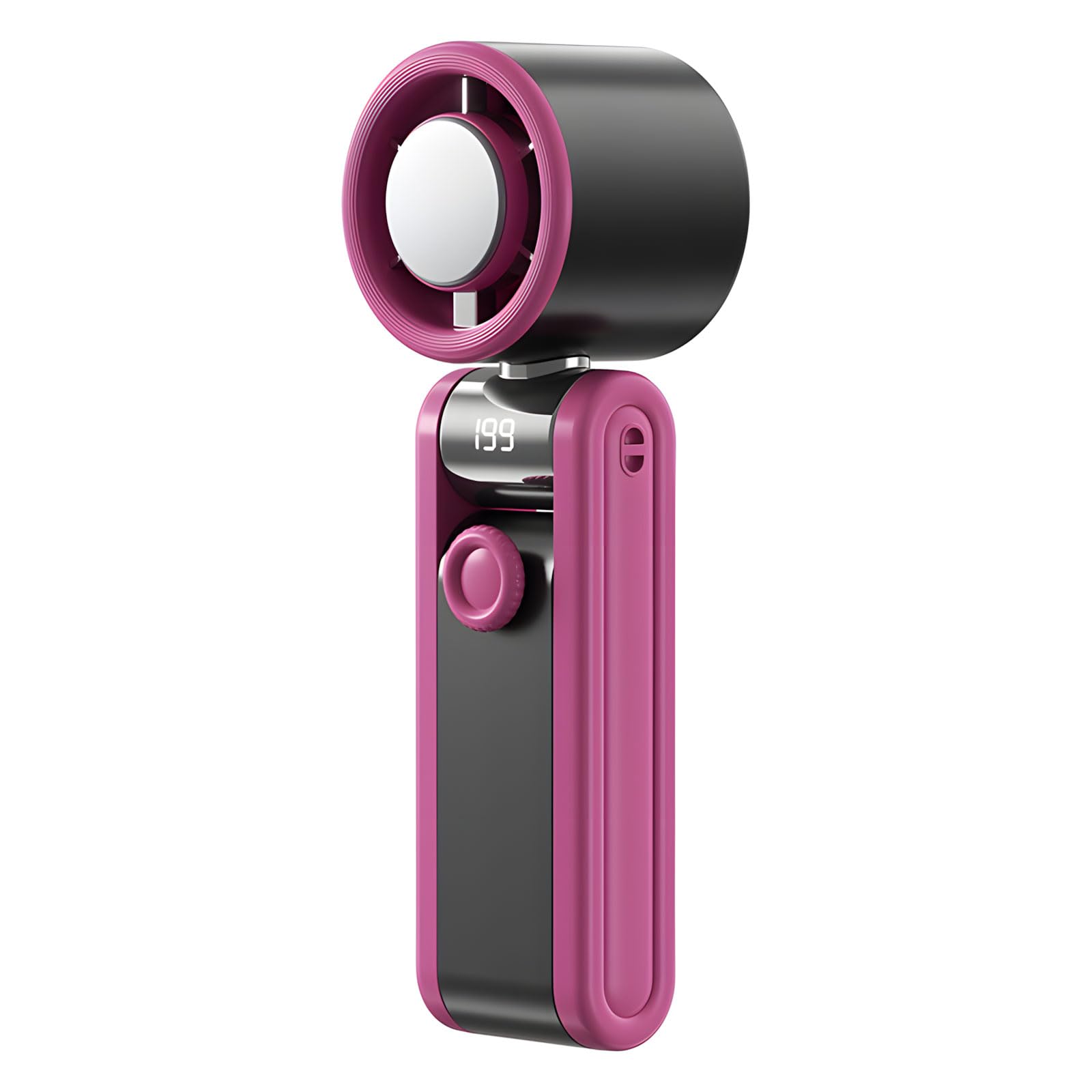 KieTeiiK Handheld Strong Fan with Cooling Pack Feature 3000mAh Rechargeable Battery 199 Adjustable Speeds Compact Folding Design Individual Cooling Fan