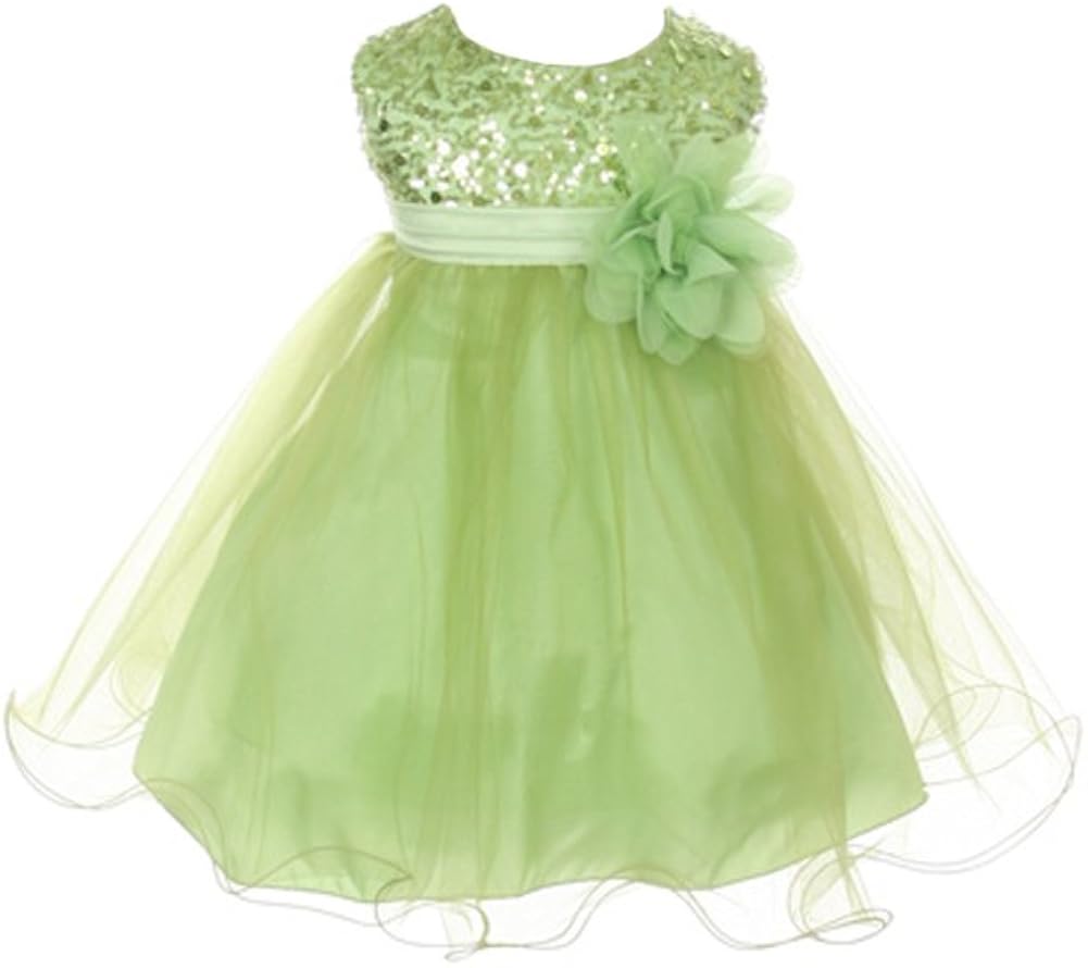 lime green and white dress