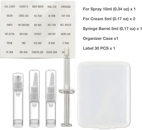 Miniatura 2 de Botella de bomba de crema cosmética sin aire, dispensador de tamaño de viaje, recipientes recargablesbase botella de bomba de viaje en diseño estilo
