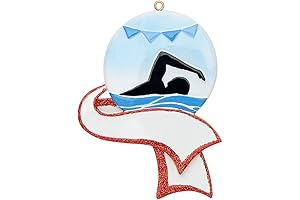 MAXORA Personalized Swimming Ornament: Capture the Essence of Aquatic Achievements