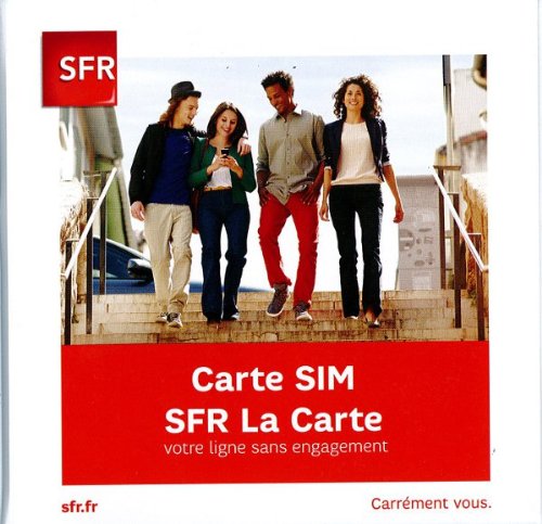carte sim sfr prepayee; carte prepayee sfr avec 5 euros de credit