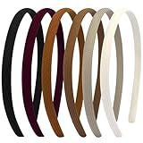 Haarreifen Damen, 6pcs Schlichte Haarbänder, Dünne Haarreifen, Modisches Haarband, Rutschfest Haarbänder, Vintage Stirnbänder, Haarreifens Damen Elegant, für Mädchen Damens
