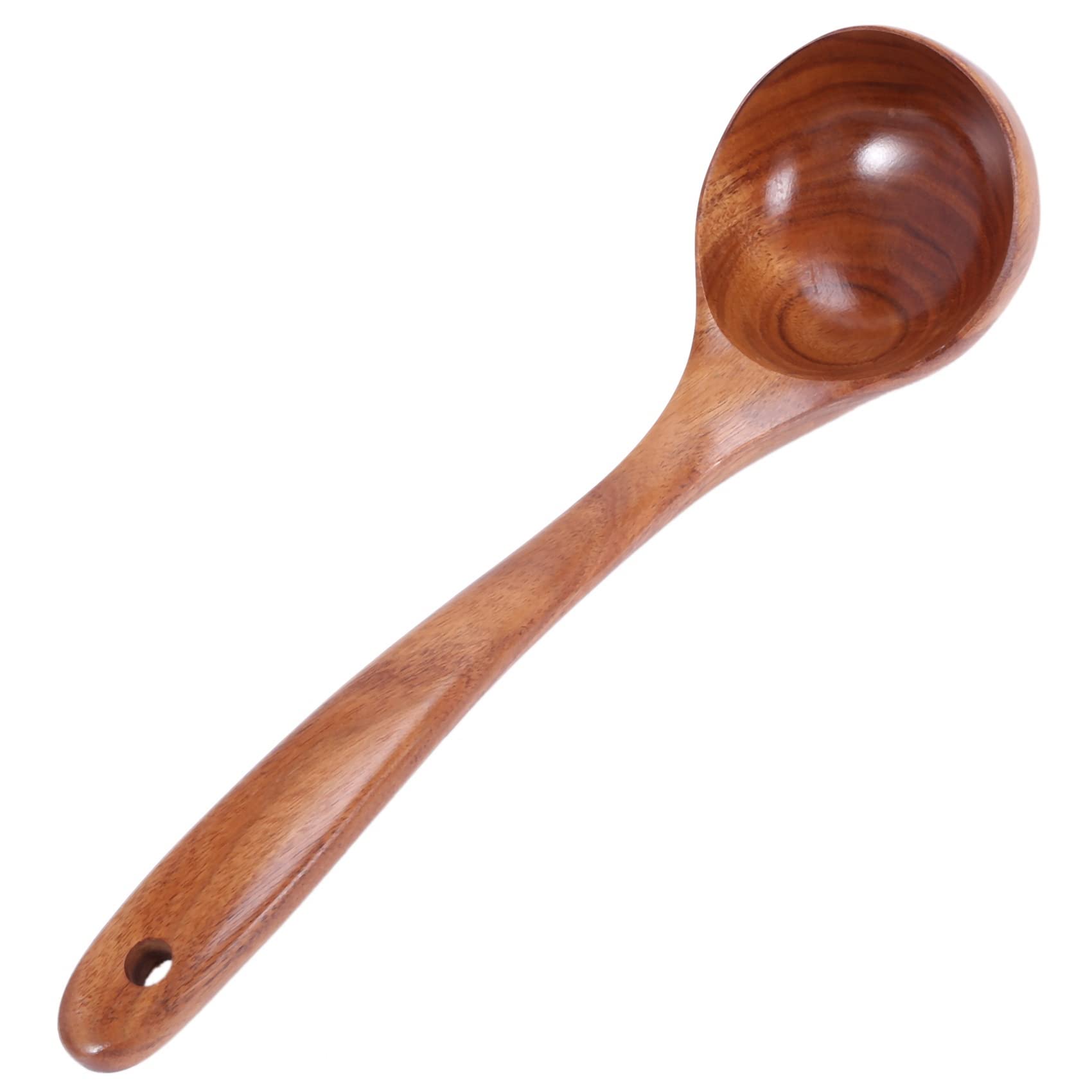 Küchenutensilien-Set, Holzlöffel zum Kochen, natürliches Teakholz, Küchenspatel-Set, inklusive 14 Stück