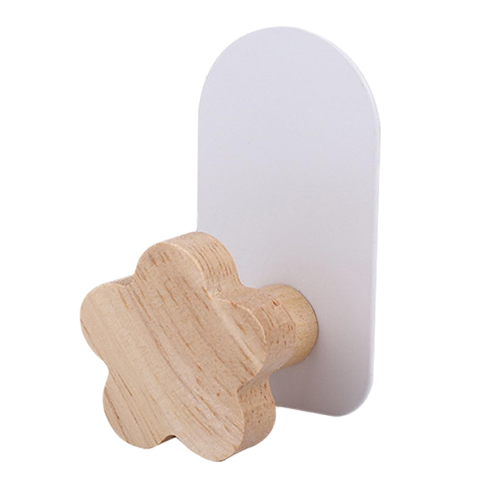 Jazuaiao B Wood Wall Decorative Hanger Hooks Punching-Free Ehind-Door Clothes Coat Ags Keys Holder Hook Athroom Tower Hook Rack Wood Hanger Hooks
