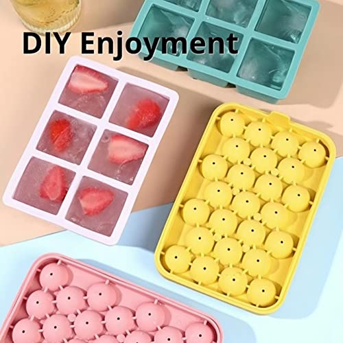 Molde de silicona para cubitos de hielo con tapa miniatura 6