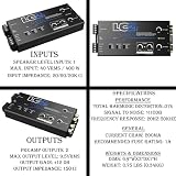 Elite Audio AccuBASS zestaw konwertera wyjścia liniowego 2-Ch – procesor LC2iPro i kabel RCA beztlenowy o długości 5,2 m