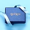 BriLove Wedding Bridal Dangle Earrings for Women Emerald Cut Crystal Infinity Figure 8 Chandelier Jewelry Grey Black-Silver-Tone #5